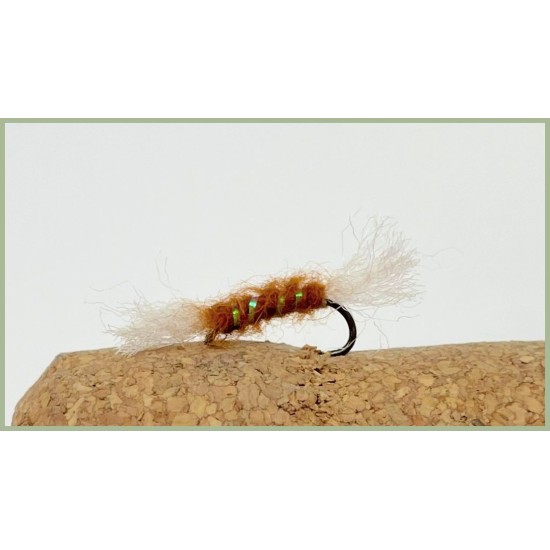 Fly Fishing Trota Mosche Per Trota Shipman Buzzers - 12 Pezzi, Colori Oliva, Arancione, Marrone, Dimensioni A Scelta Artificiali Freshwater